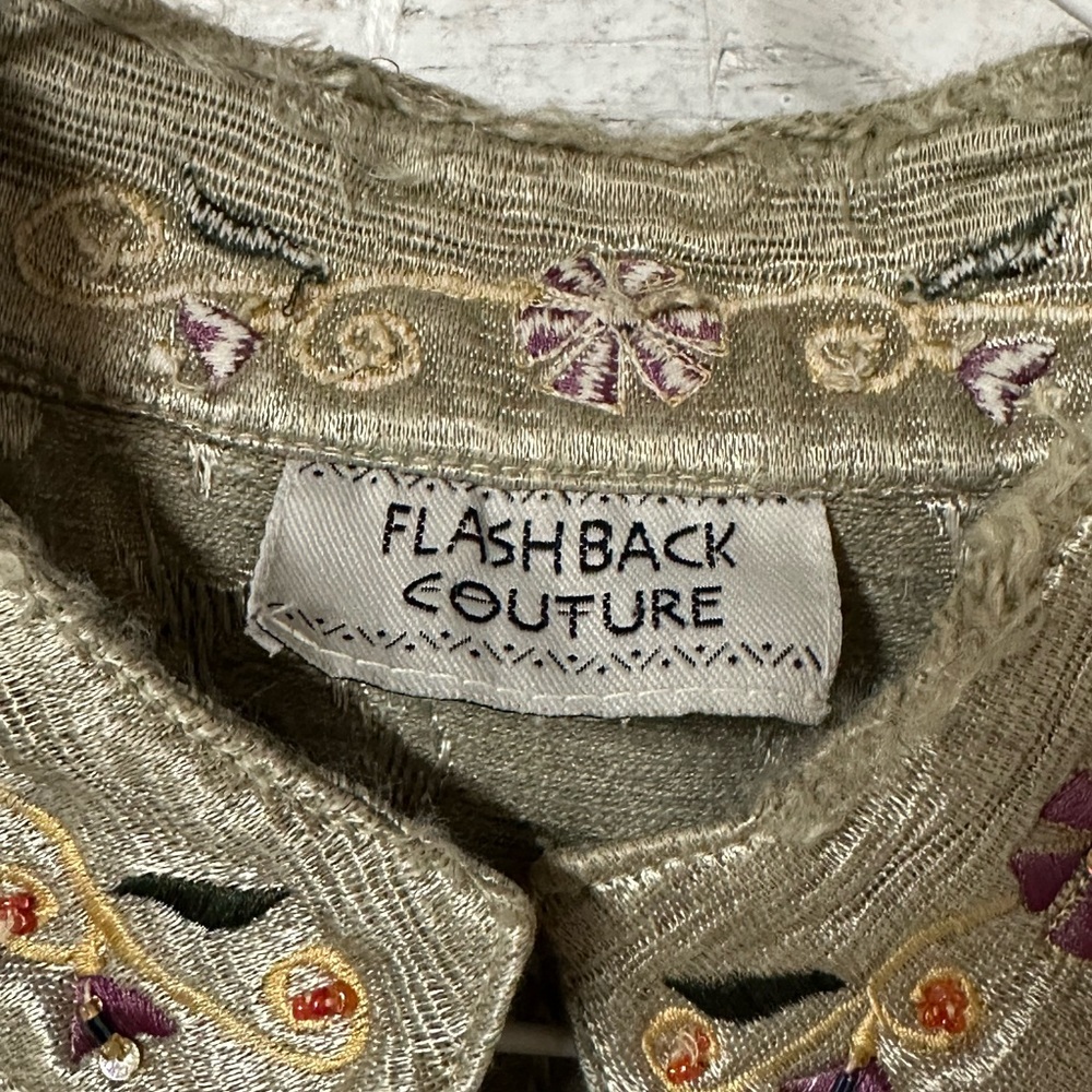 Flashback Couture Embroidered Vest - Picture 3 of 9